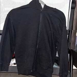 Old Navy Men's Black Full-Zip Hoodie Sweater